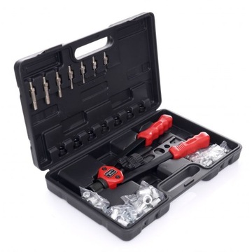 РУЧНОЙ ЗАКЛЕПОЧНИК ДЛЯ ЗАКЛЕПОЧНОЙ ГАЙКИ M3-M12 НАБОР 127 + КЕЙС ДЛЯ ТРАНСПОРТИРОВКИ