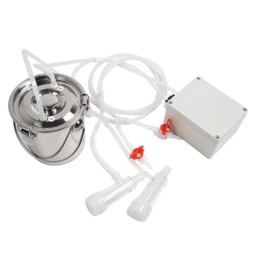 Elektryczny dojarz o pojemności 3 l, z możliwością użycia rąk, z silikonowym kubkiem ze stali nierdzewnej, z otworem na rurkę