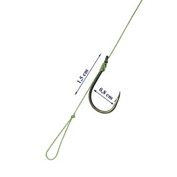 ОСНАСТКА ДЛЯ КАРПА С ВОЛОСОМ, ПРОСТОЙ МОСТ 4/15 кг