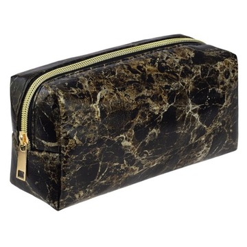 KOSMETYCZKA ETUI MARMURKOWA MARBLE CIEMNA