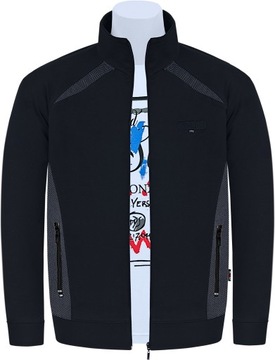 CIENKA BLUZA SPORTOWA VIP M-6XL JAKOŚĆ M cz/pm