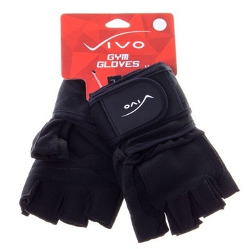 Vivo Rękawice Kulturystyczne 1091 Black XXL Black