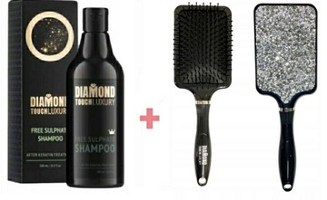 Diamond Touch Luxury szampon + szczotka black crys