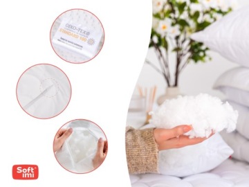 ПОДУШКА 40Х60, АНТИАЛЛЕРГИЧНАЯ, СТЕГАНАЯ, НА МОЛНИИ ТОЛСТОЙ