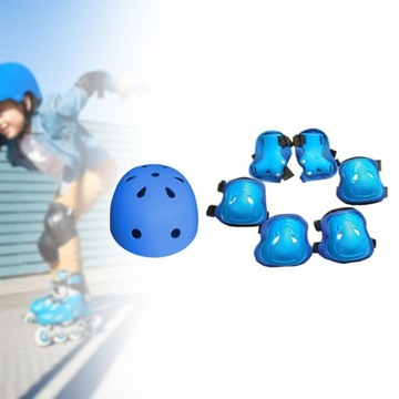 Спортивное защитное оборудование Детский велосипед и блоки Синий