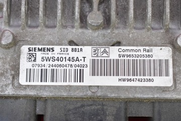 КОМПЛЕКТ IMMO PEUGEOT 307 2.0 HDI 04R