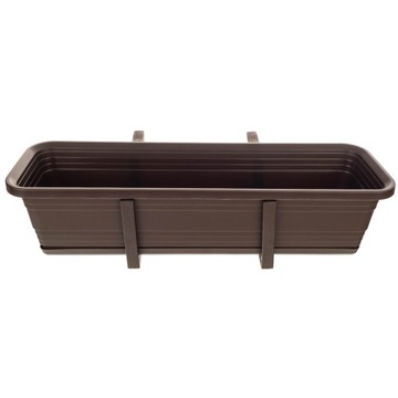 БАЛКОННАЯ ЯЩИКА ЦВЕТОЧНЫЙ ГОРШОК ЦВЕТОЧНЫЙ ВАЗ 60см РУЧКИ ПОДСТАВКА БАЛКОННАЯ БАЛЮСТРАДА