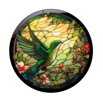 Наклейка на окно, украшение для окна, простая установка, ПВХ, стиль «Колибри», C