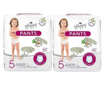 Pieluchomajtki Happy Pants Junior ZAPAS 44 szt.