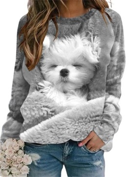 BLUZA BLUZKA KOSZULKA DAMSKA 3D KOT KOTA KOTEM K32