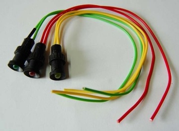 KONTROLKA LED 5MM 12V DC CZERWONA