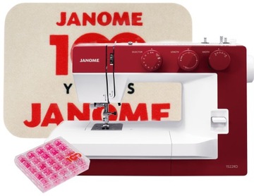 JANOME 1522 RD CZERWONA + GRATIS
