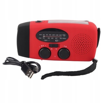 Radio Awaryjne Solar SOS 2000mAh Latarka survival