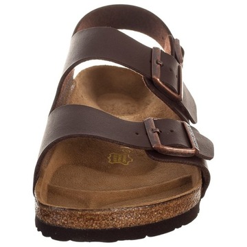 Buty Męskie Wygodne Sandały Birkenstock Milano Brązowe 034701