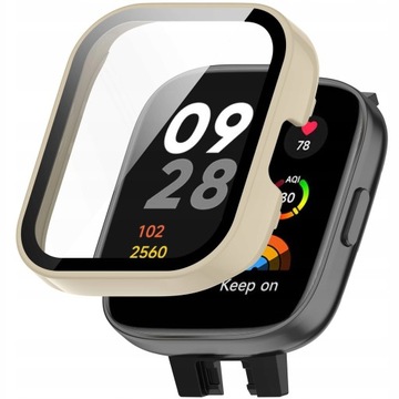 ETUI OCHRONNE + SZKŁO HARTOWANE 2W1 DO XIAOMI REDMI WATCH 3