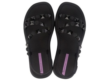Sandały damskie Sportowe Ipanema Meu Eleganckie Wygodne Gumowe Czarne 37