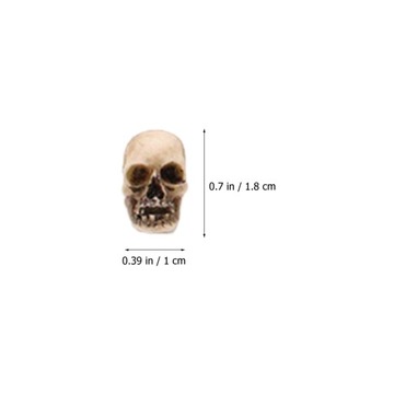 h-Halloween Party Cake Topper Realistic Skeleton