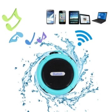 Мини-водонепроницаемый динамик Bluetooth с присоской, белый