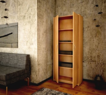 ОБУВНОЙ ШКАФ, ОФИСНЫЙ КНИЖНЫЙ ШКАФ полка R005 ОЛЬХА