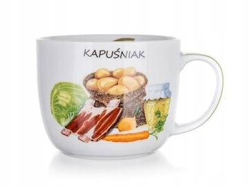KUBEK CERAMIKA DUŻY NA ZUPĘ 730 ml KAPUŚNIAK