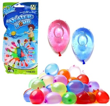 BALONY WODNE BOMBY NA WODĘ 100 SZT KOLOROWE