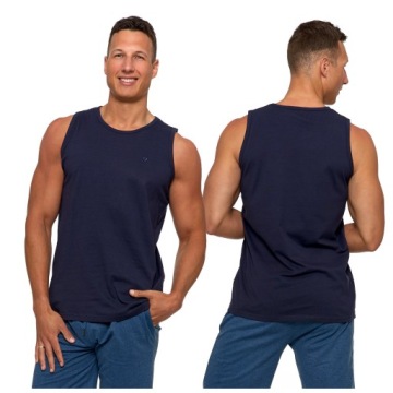 KOSZULKA BEZ RĘKAWÓW TANK TOP MĘSKA BAWEŁNIANY BEZRĘKAWNIK LATO MORAJ R.XXL