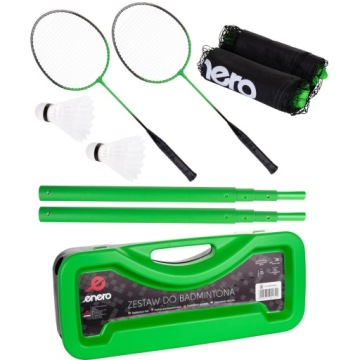 СПОРТИВНЫЙ НАБОР ENERO ДЛЯ ПЛЯЖА И САДА ДЛЯ БАДМИНТОНА 2 РАКЕТКИ ЛОТ 3 В 1