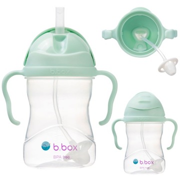 BIDON B.BOX GELATO ze słomką 240 ml pojnik BUTELKA dla dzieci PISTACHIO