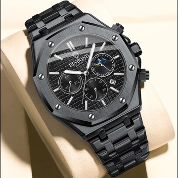 2024 New Luxury Man Wristwatch Waterproof Luminous Chronograph Watch for