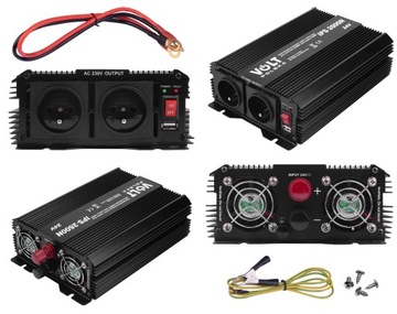 АВТОМОБИЛЬНЫЙ ПРЕОБРАЗОВАТЕЛЬ TIR 24В 230В 1300Вт 2600Вт VOLT POLSKA TIR + USB