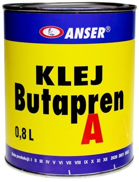 Klej BUTAPREN skóra guma do butów filc korek 0,8L