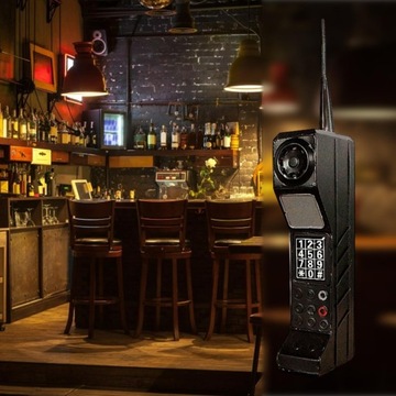 Vintage telefon, model telefonu ular, stara czerń