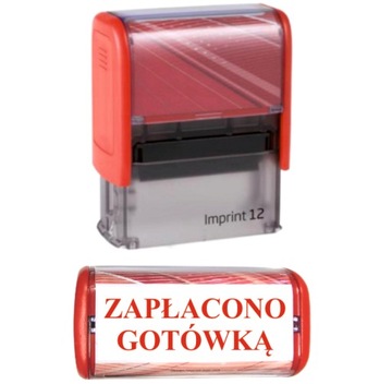 Pieczątka ZAPŁACONO GOTÓWKĄ 38x14mm Trodat Imprint 8911