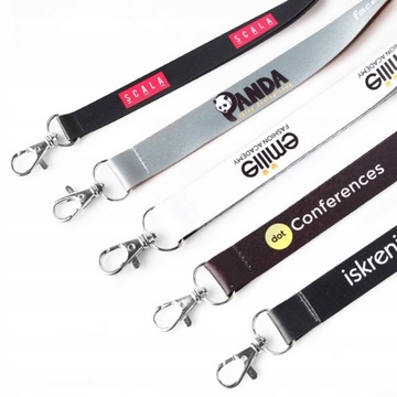 SMYCZE REKLAMOWE DRUK JEDNOSTRONNY KOLOROWE 10mm SMYCZKI Z NADRUKIEM