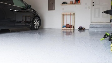 смола для складского гаража с заполнителем на 20м2