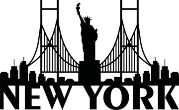 OBRAZ AŻUROWY DEKORACJA ŚCIENNA PANEL NEW YORK