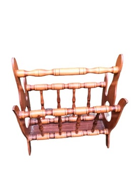 Gazetnik retro vintage wys 46 cm do odświeżenia
