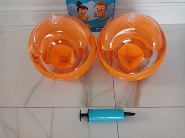 WEARXI Нарукавники для обучения плаванию для детей от 2 до 6 лет, размер М -7 см.