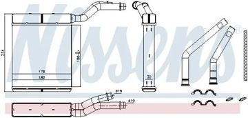 NISSENS 71770 NÁHRADA TEPLÁ TOPENÍ INTERIÉR