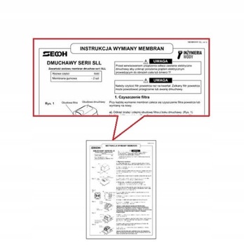 Оригинальные диафрагмы компрессора SECOH SLL-40 (2 шт.)
