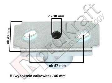 UCHWYT NOŻA KOSIARKI NAC WR6548 WR6519 WR6520 6536