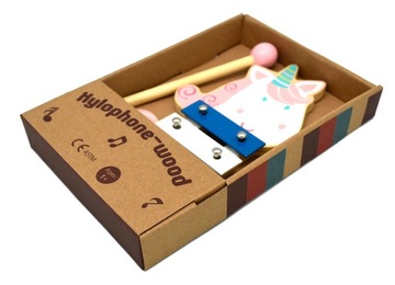 DREWNIANE CYMBAŁKI MONTESSORI JEDNOROŻEC