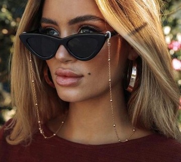 Очки CAT'S EYE, черные, ПРЯМОУГОЛЬНЫЕ солнцезащитные очки-авиаторы в стиле ретро для женщин