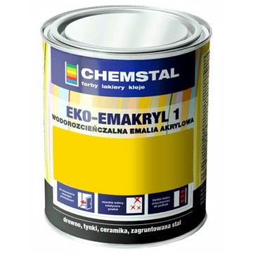 Farba akrylowa EKO-EMAKRYL CHEMSTAL Żółty 3L