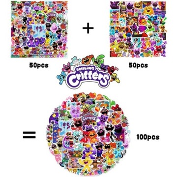 Наклейки «Smiling Critters» WLEPY кошка CatNap собака DogDay НАБОР № 2