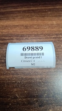 CITROEN C4 DVEŘE LEVÝ PŘEDNÍ LAK EKQD