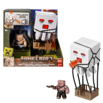 MINECRAFT MOVIE фігурка з фільму атакуючий GHAST, PIGLIN воїн аксесуари
