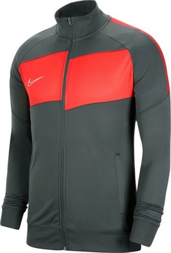 BLUZA MĘSKA NIKE DRY ACADEMY TRENINGOWA SZARO-CZERWONA r S