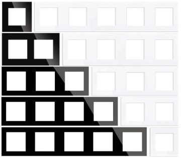 MIUUN Модуль одиночного переключателя белый для рамок MIUUN