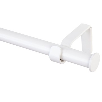 Karnisz Oslo 160cm pojedynczy 19mm metal biały